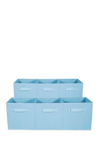 Shop Sorbus Foldable Storage Cube Basket Bin In Pastel Blue