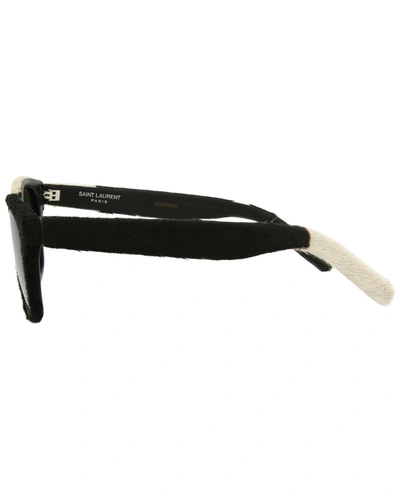 Shop Saint Laurent Unisex Sl51 50mm Sunglasses In White