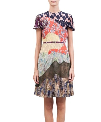 Valentino Garden Party Silk Dress In Multi | ModeSens