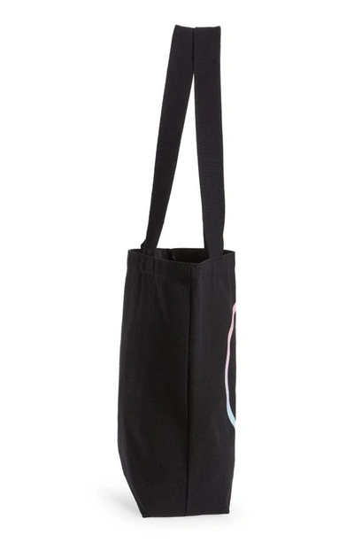 The Phluid Project Smiley Tote In Black Cloud