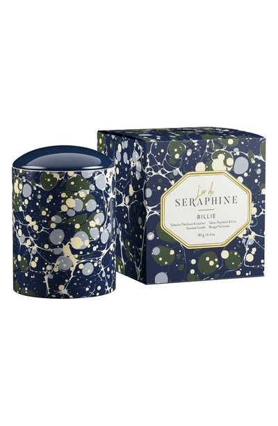 Shop L'or De Seraphine Billie Medium Ceramic Jar Candle In Blue