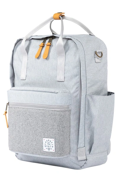 Shop Product Of The North Elkin Sustainable Diaper Backpack In Heather Grey