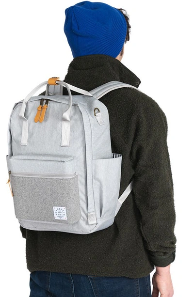 Shop Product Of The North Elkin Sustainable Diaper Backpack In Heather Grey