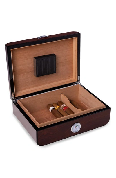Shop Bey-berk Gerard 40 Cigar Humidor In Brown