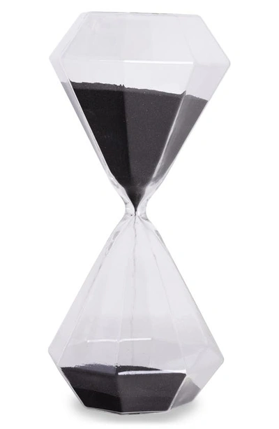 Shop Bey-berk 45-minute Hourglass Sand Timer In Black