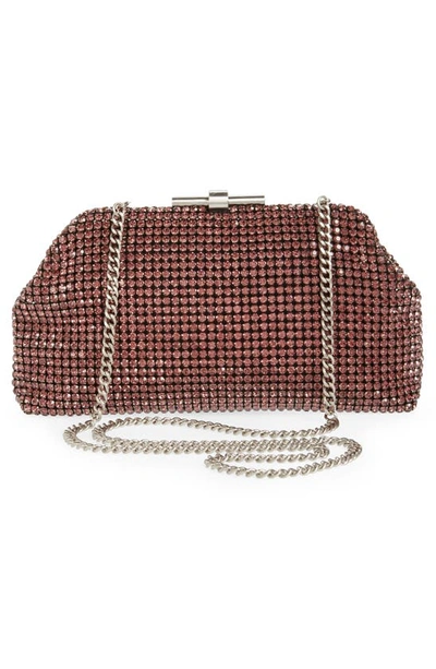 Reiss Adaline Crystal Clutch In Purple