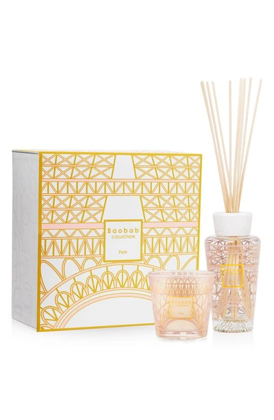 Shop Baobab Collection My First Baobab Paris Candle & Diffuser Set In Gold