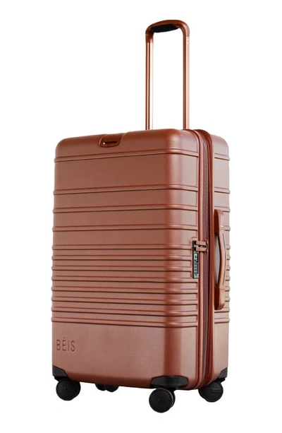 Shop Beis 26-inch Rolling Spinner Suitcase In Maple