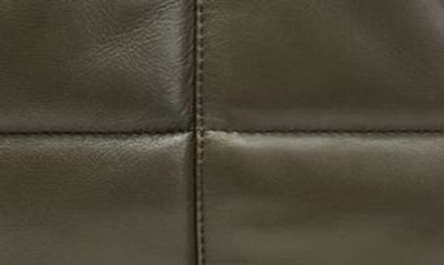 Shop Allsaints Nadaline Quilted Leather Tote In Olive