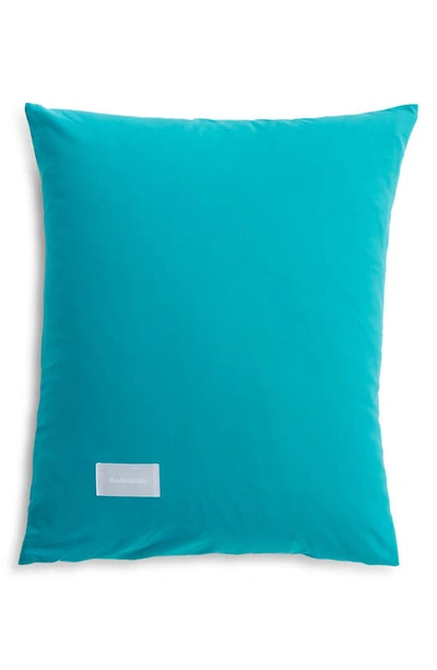 Shop Magniberg Pure Poplin Pillowcase In Aqua Green