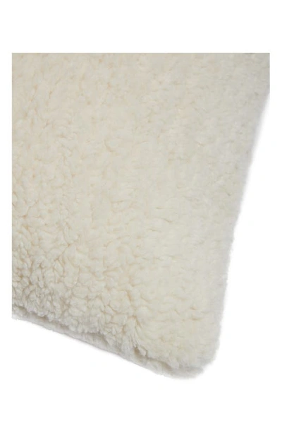 Shop Apparis Gyan Faux Fur Accent Pillow In Blanc