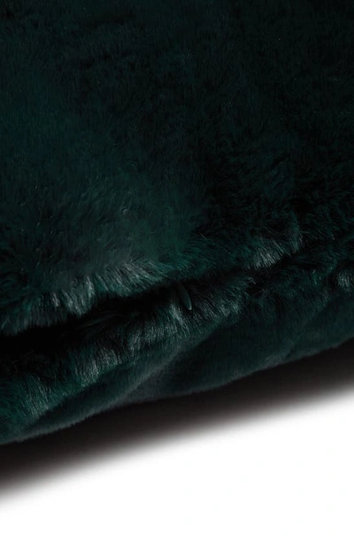 Shop Apparis Jules Faux Fur Accent Pillow Cover In Emerald Green