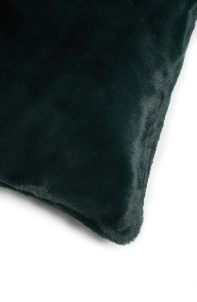 Shop Apparis Jules Faux Fur Accent Pillow Cover In Emerald Green