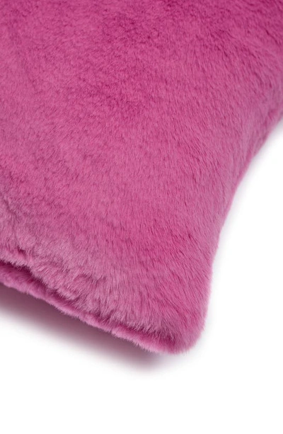 Shop Apparis Cicily Faux Fur Lumbar Pillow Cover In Sugar Pink
