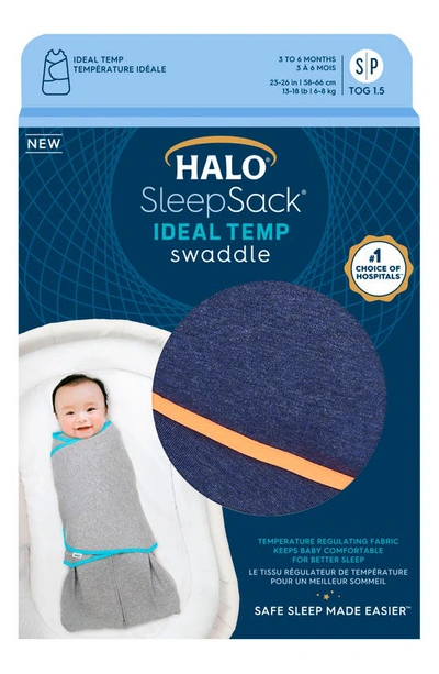 Shop Halo Sleepsack™ Ideal Temp Swaddle In Navy