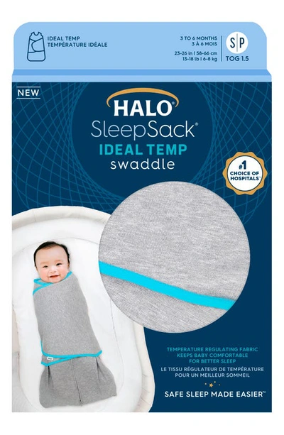 Halo ® Sleepsack™ Ideal Temp Swaddle In Heather Grey