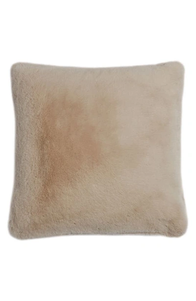 Shop Apparis Brenn Faux Fur Accent Pillow Cover In Latte