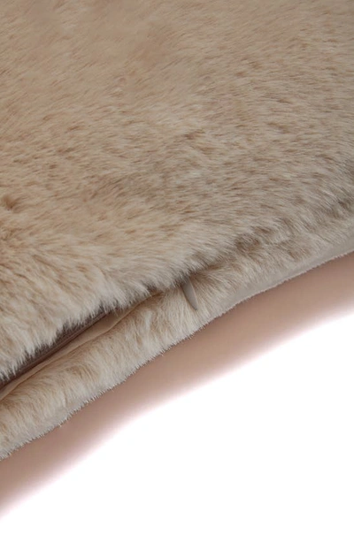 Shop Apparis Brenn Faux Fur Accent Pillow Cover In Latte