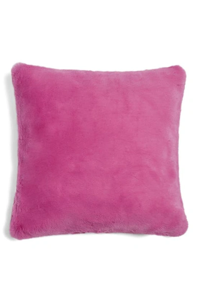 Shop Apparis Brenn Faux Fur Accent Pillow Cover In Sugar Pink