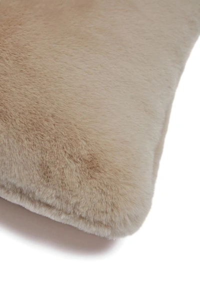 Shop Apparis Brenn Faux Fur Accent Pillow Cover In Latte