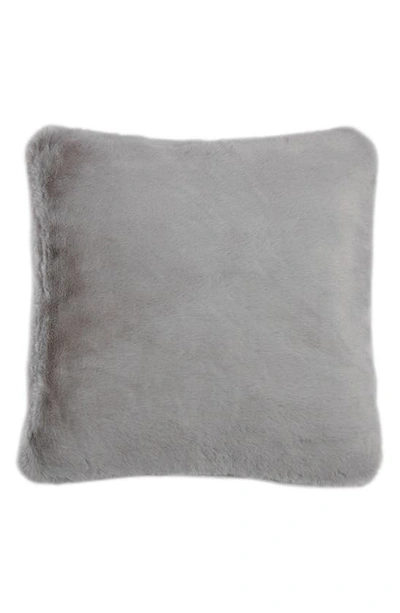 Shop Apparis Brenn Faux Fur Accent Pillow Cover In Smoke