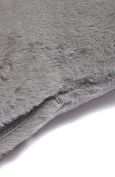 Shop Apparis Brenn Faux Fur Accent Pillow Cover In Smoke