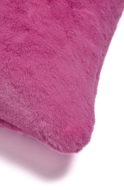 Shop Apparis Brenn Faux Fur Accent Pillow Cover In Sugar Pink