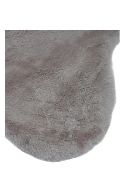 Shop Apparis Hiba Faux Fur Accent Rug In Smoke