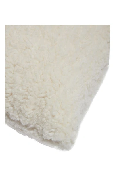 Shop Apparis Prana Faux Fur Lumbar Pillow In Blanc
