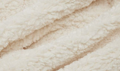 Shop Apparis Katila Fleece Throw Blanket In Blanc