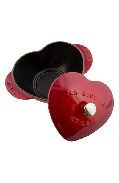 Staub 1.75-qt. Heart Dutch Oven In Cherry