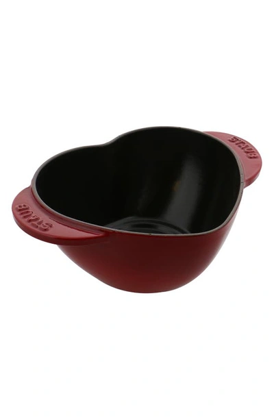 Staub 1.75-qt. Heart Dutch Oven In Cherry