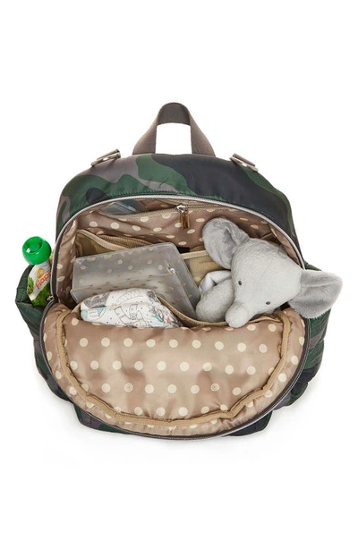 Shop Twelvelittle Little Companion Quilted Nylon Diaper Backpack In Camo