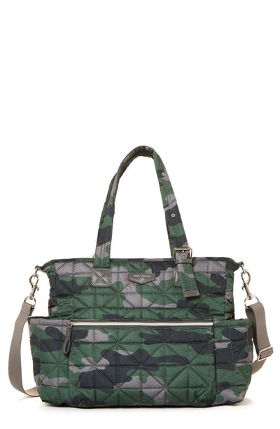 Shop Twelvelittle Companion Carry Love Quilted Diaper Bag In Camo