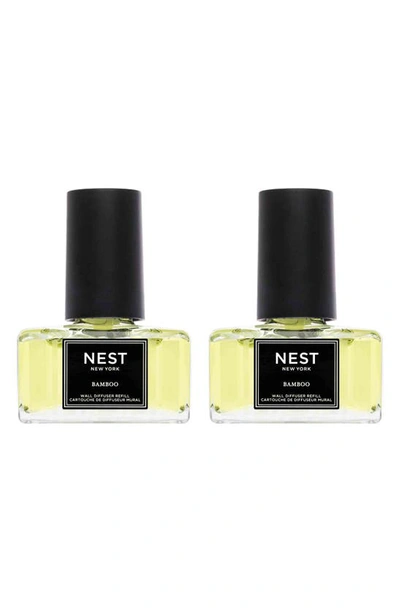 Shop Nest New York Wall Diffuser Refill Set In Bamboo