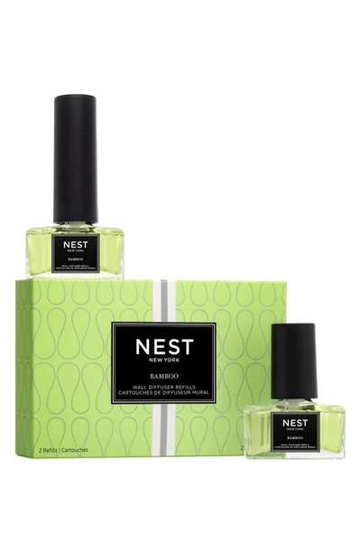 Shop Nest New York Wall Diffuser Refill Set In Bamboo