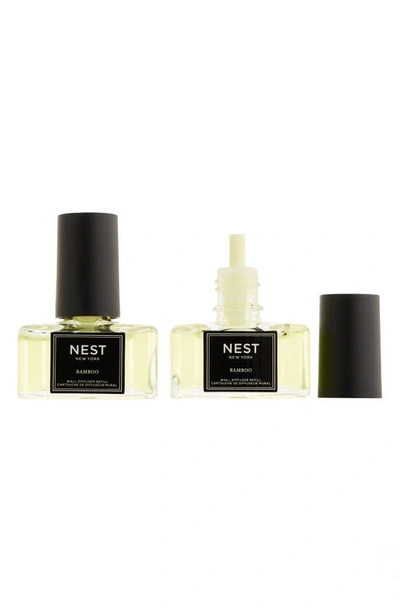 Shop Nest New York Wall Diffuser Refill Set In Bamboo