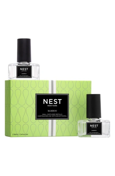 Shop Nest New York Wall Diffuser Refill Set In Bamboo