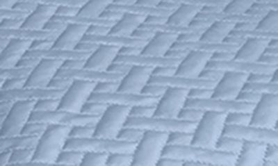 Matouk Basketweave Cotton Sateen Quilt In Hazy Blue