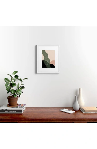 Deny Designs Boho Framed Art Print In White Frame