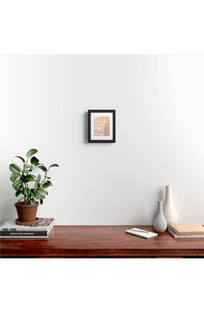 Deny Designs Modern Abstract Framed Art Print In Black Frame