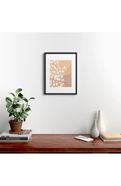 Deny Designs Modern Abstract Framed Art Print In Black Frame