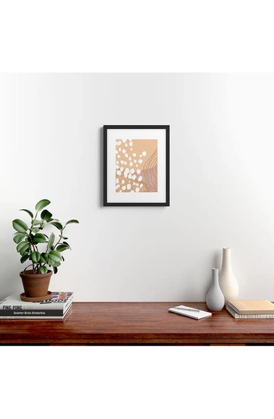 Deny Designs Modern Abstract Framed Art Print In Black Frame