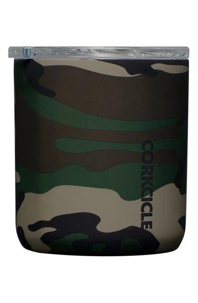 Shop Corkcicle Buzz Cup 12-ounce Insulated Tumbler In Woodland Camo