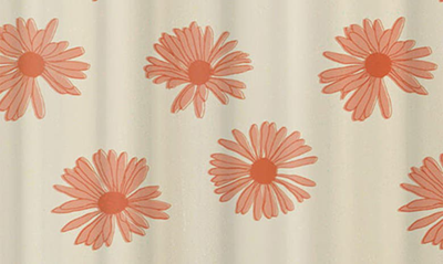 Deny Designs Gerber Daisy Shower Curtain In Orange