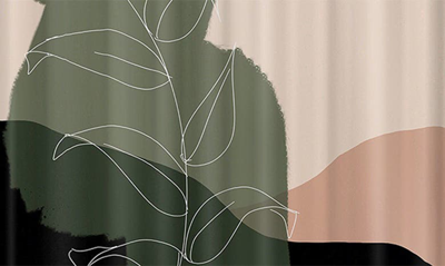 Deny Designs Boho Print Shower Curtain In Beige