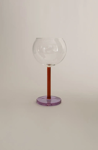 Shop Sophie Lou Jacobsen Bilboquet Set Of 2 Wine Glasses In Twilight