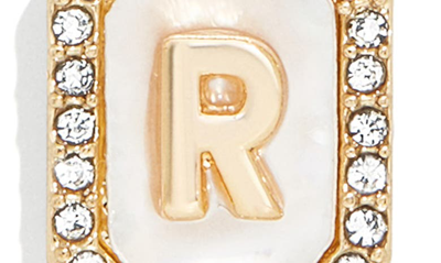 Baublebar Initial Pendant Necklace In White R