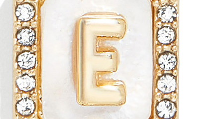 Baublebar Initial Pendant Necklace In White E
