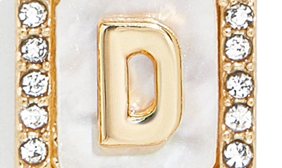 Baublebar Initial Pendant Necklace In White D